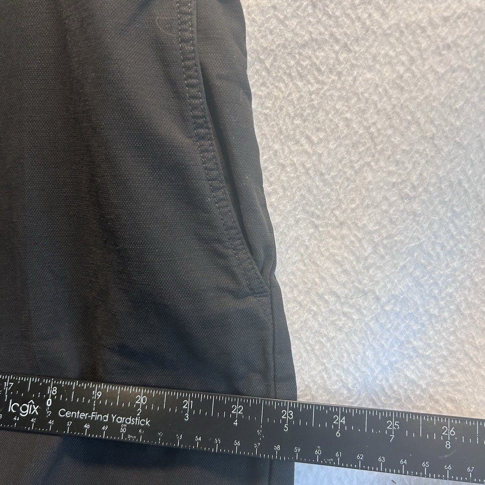 Eileen Fisher Pants Black Size 14 Zip Cotton And Hemp Blend Tapered Pockets EUC - Picture 7 of 12